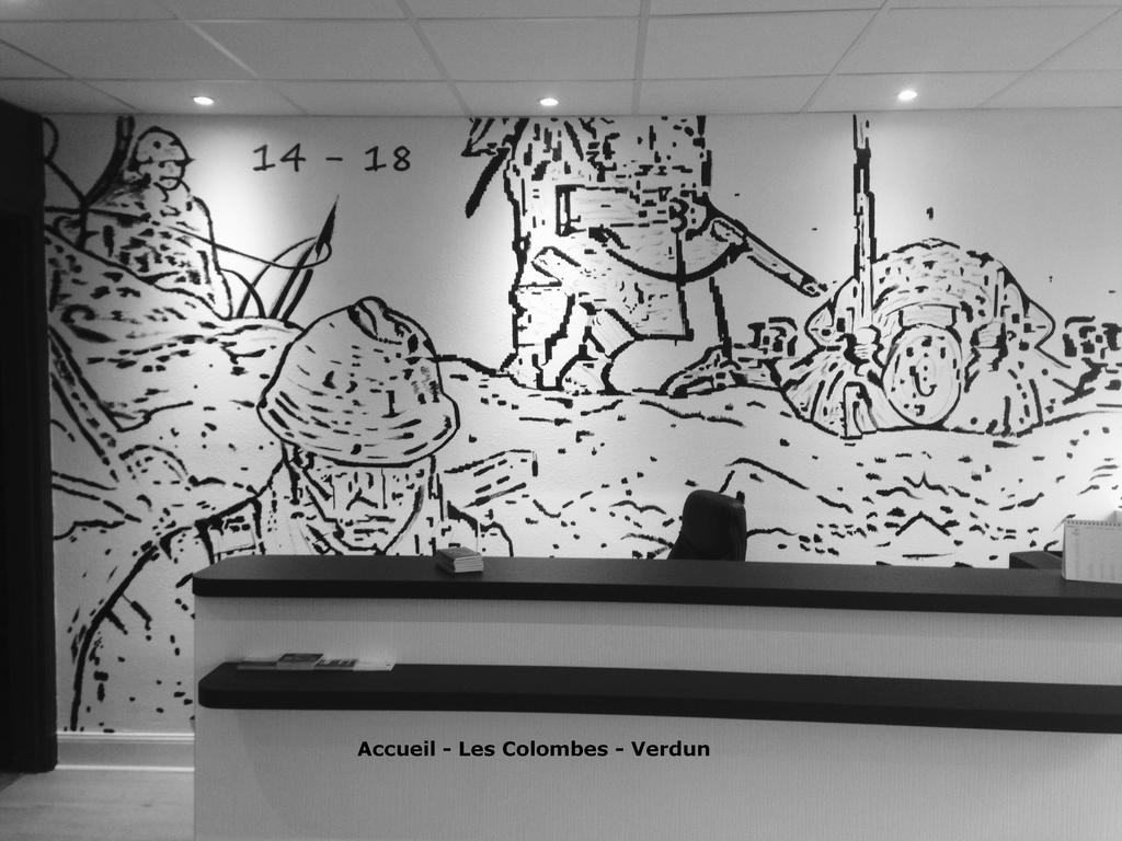 Hôtel Les Colombes Verdun-sur-Meuse Exterior foto